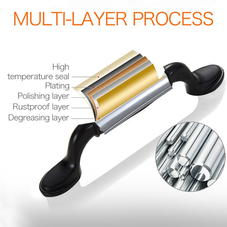 5 PCS 5007_96 Matte Black Ink Plum Zinc Alloy Ceramic Cabinet Handle