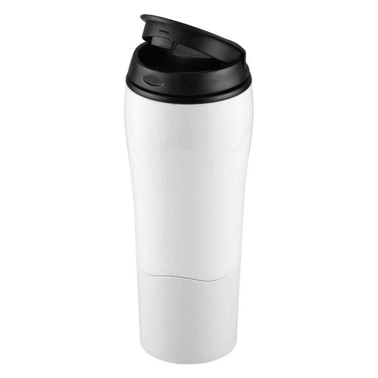 Portable Mighty Mug Solo Travel Coffee Herbal Ice Tea Fizzy Drink Mug Water Bottle Cup, Capacity: 550ml(White)