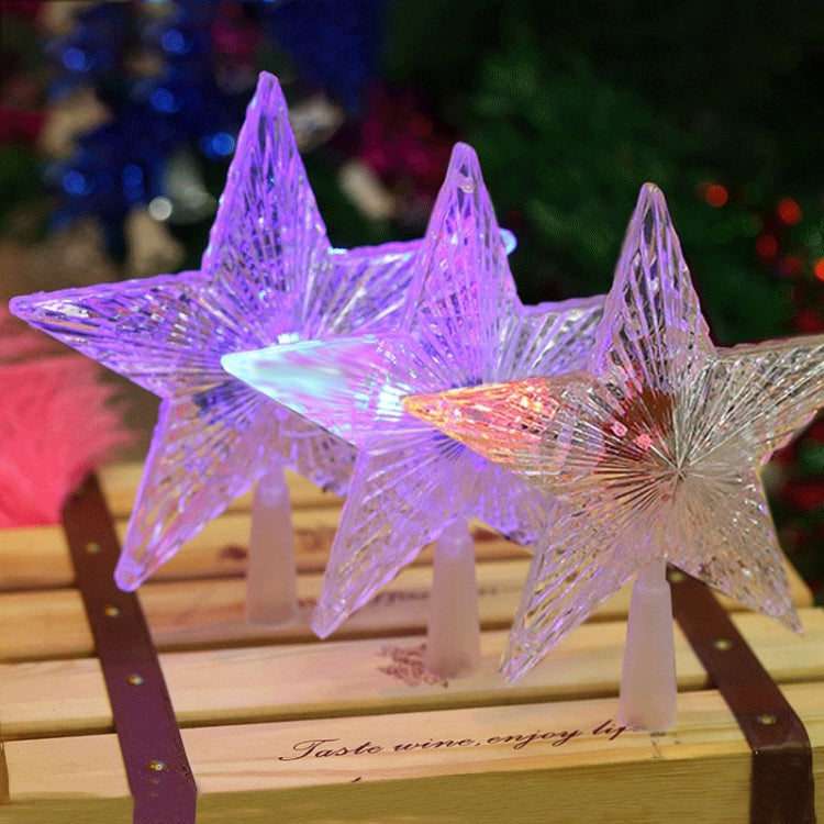 3 PCS Pentagram Star LED Light Christmas Tree Decoration, Size: 24*22*5.5cm