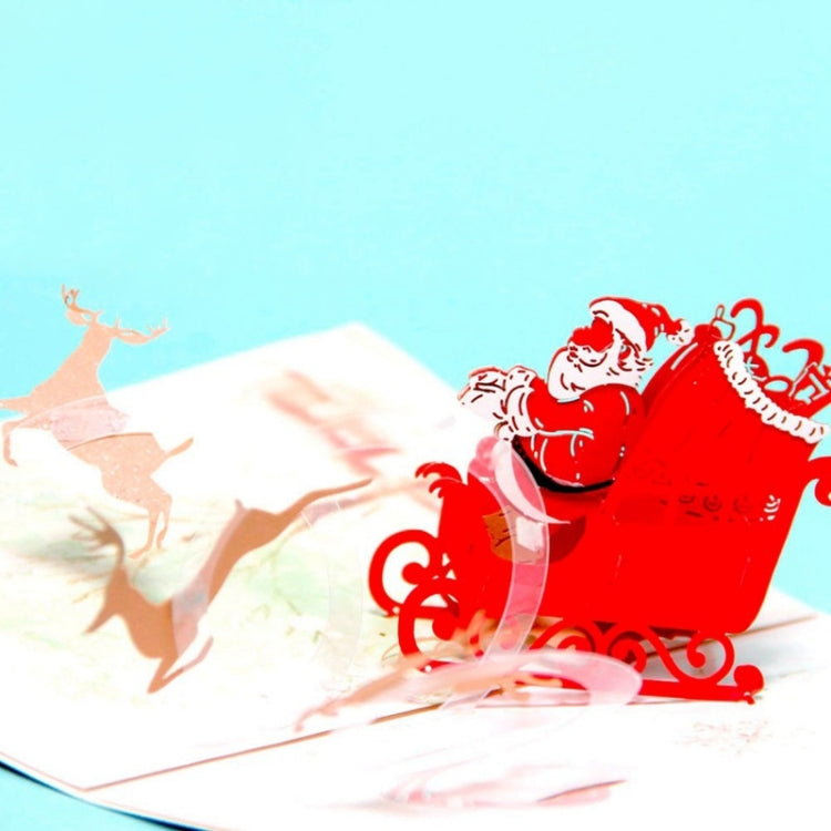 2 PCS Colorful Cover Christmas New Year Invitation Greeting Cards, Random Style Delivery, Size: 16*12cm