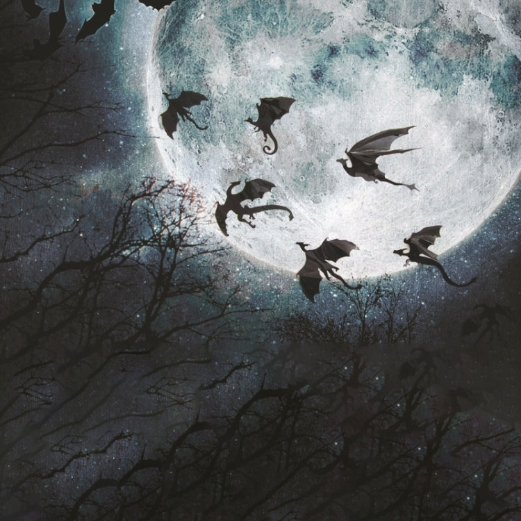 3 Sets Creative 3D Dragon Wall Stickers Halloween Living Room Bedroom Decoration Supplies