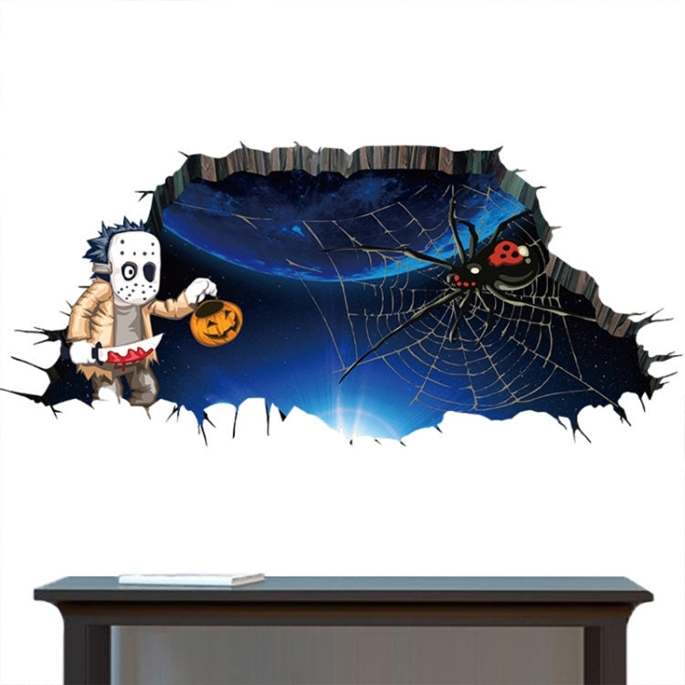 2 PCS Halloween Decoration 3D Horror Wall Sticker  Living Room Bedroom Decoration Supplies, Random Style Delivery, Size: 34 * 75cm