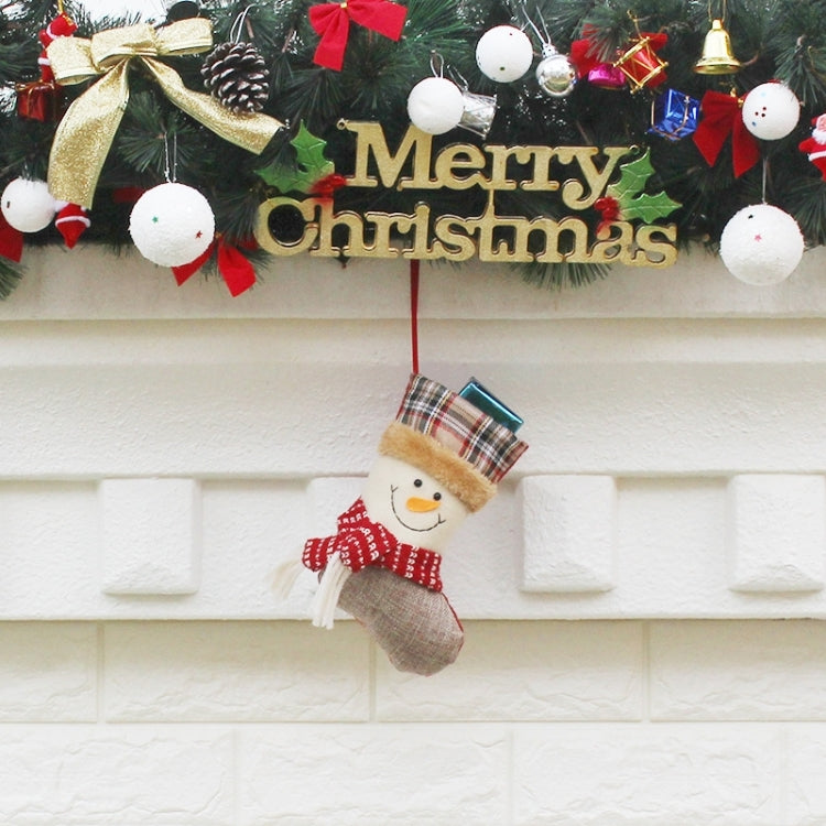 3 PCS Hang Ornament Christmas Stockings Present Bags, Random Style Delivery