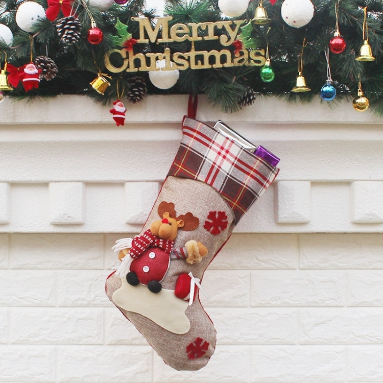 Hang Ornament Christmas Stockings Present Bag, Random Style Delivery