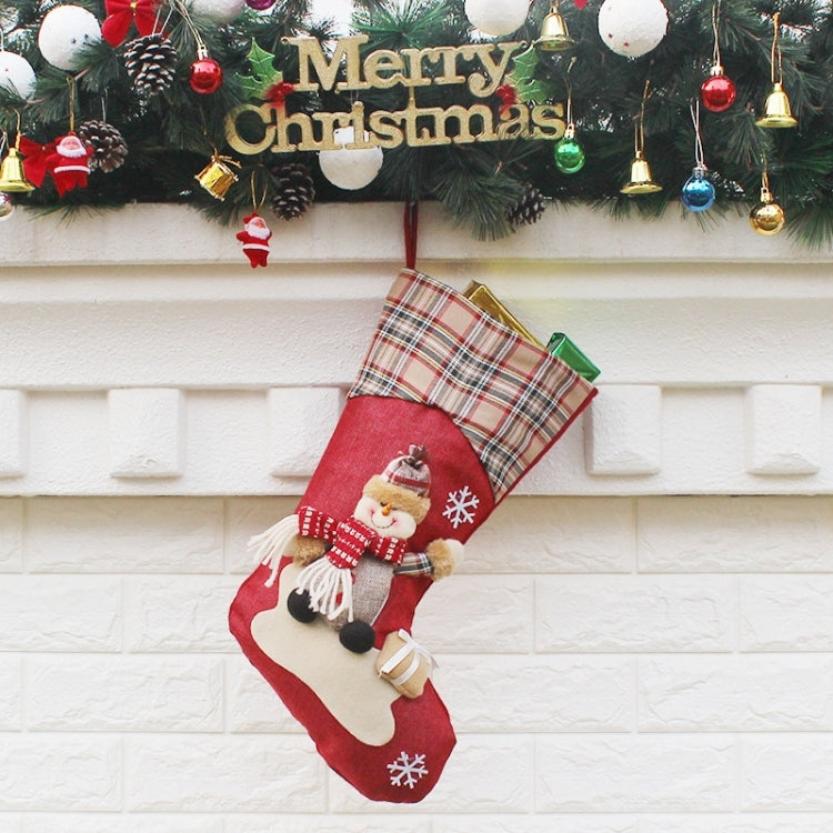 Hang Ornament Christmas Stockings Present Bag, Random Style Delivery
