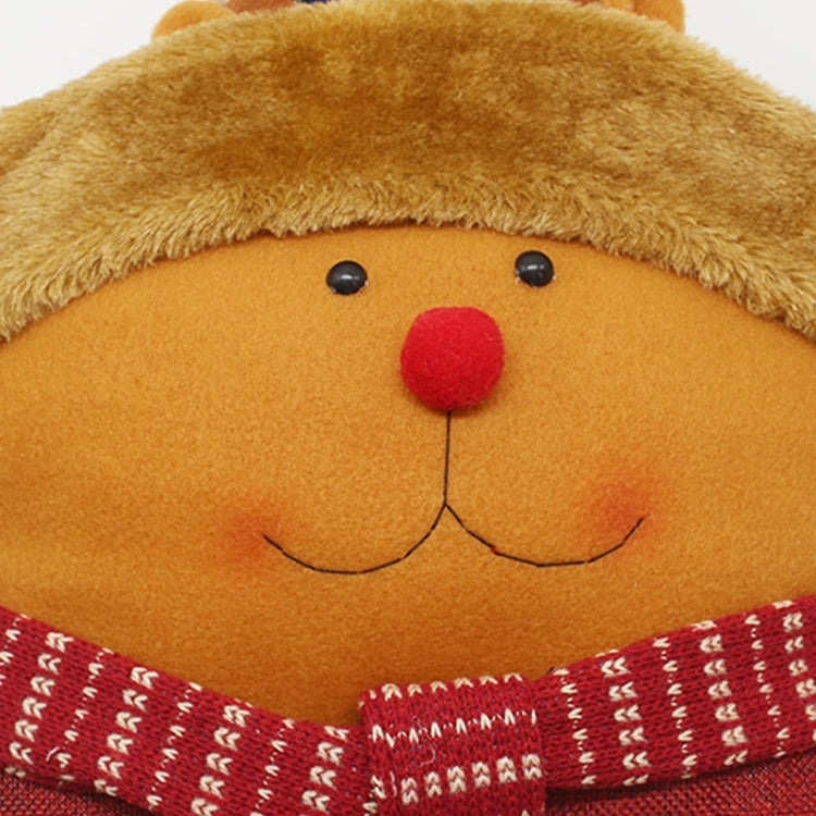 Christmas Festival Star Shaped Elk Pattern Car Sofa Pillow