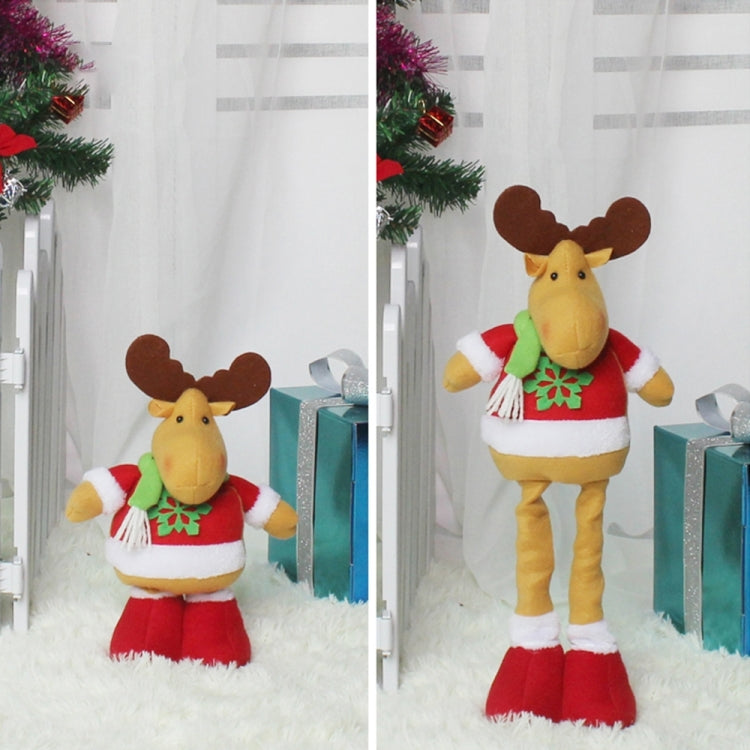 Christmas Festival Decoration Elk Extendable Doll, Extended Size: 51*12.5cm