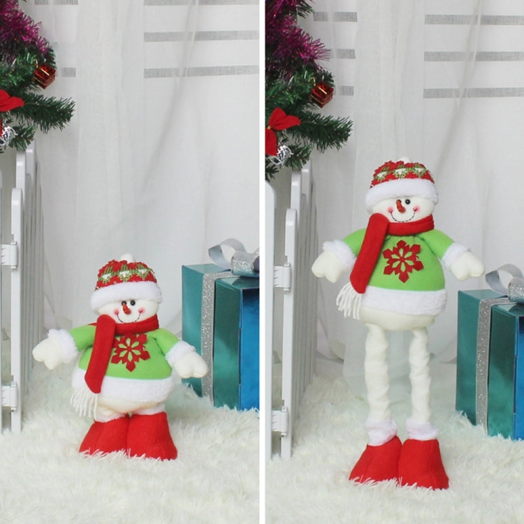 Christmas Festival Decoration Snowman Extendable Doll, Extended Size: 51*12.5cm