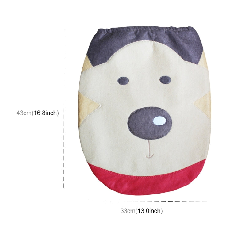 Fancy Christmas Decoration Happy Elk Toilet Seat Cover Rug Bathroom Set