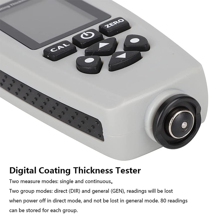 RZEC770 LCD Display Coating Paint Thickness Gauge Meter Tools (Grey)