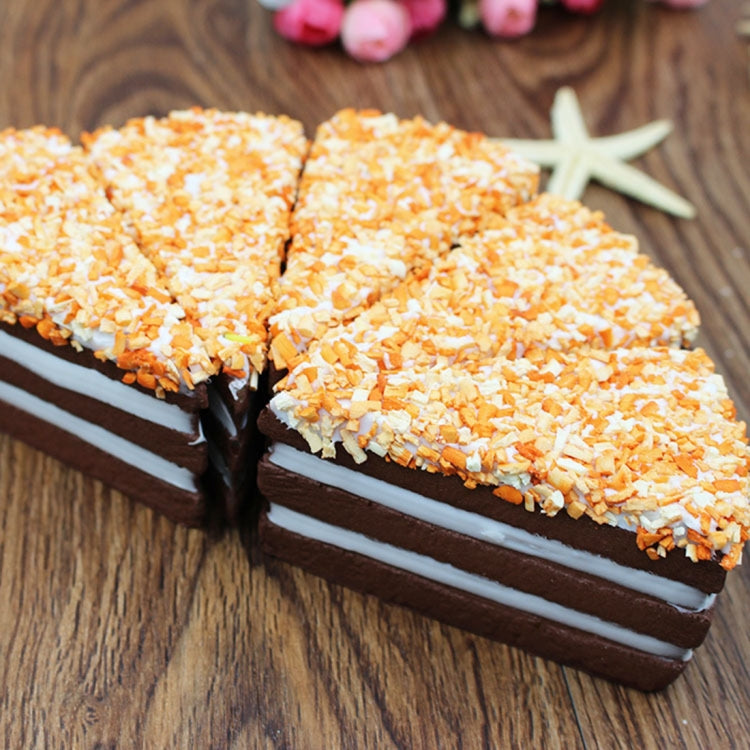 2 PCS Simulation Triangle PU Cake Model Photography Early Education Props Window Wedding Decoration