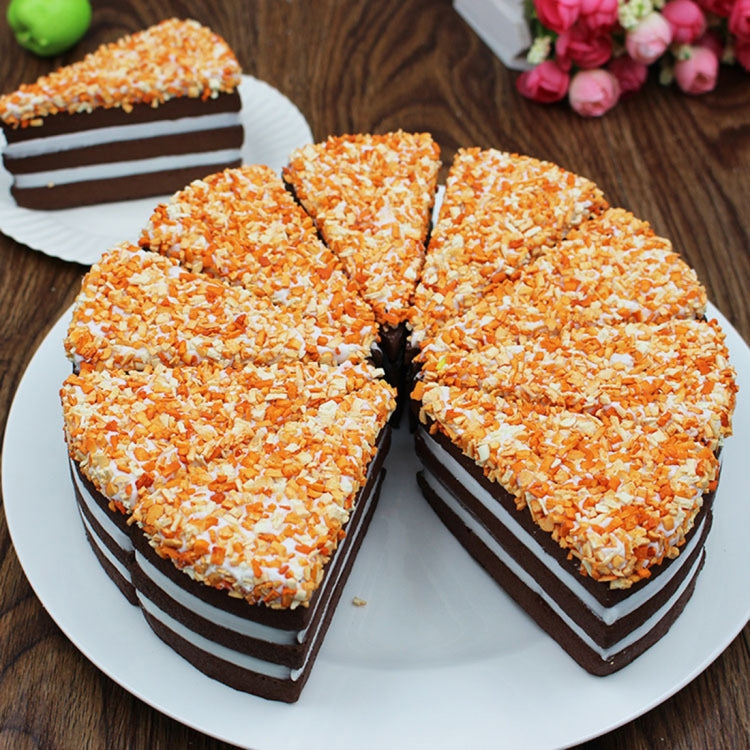 2 PCS Simulation Triangle PU Cake Model Photography Early Education Props Window Wedding Decoration