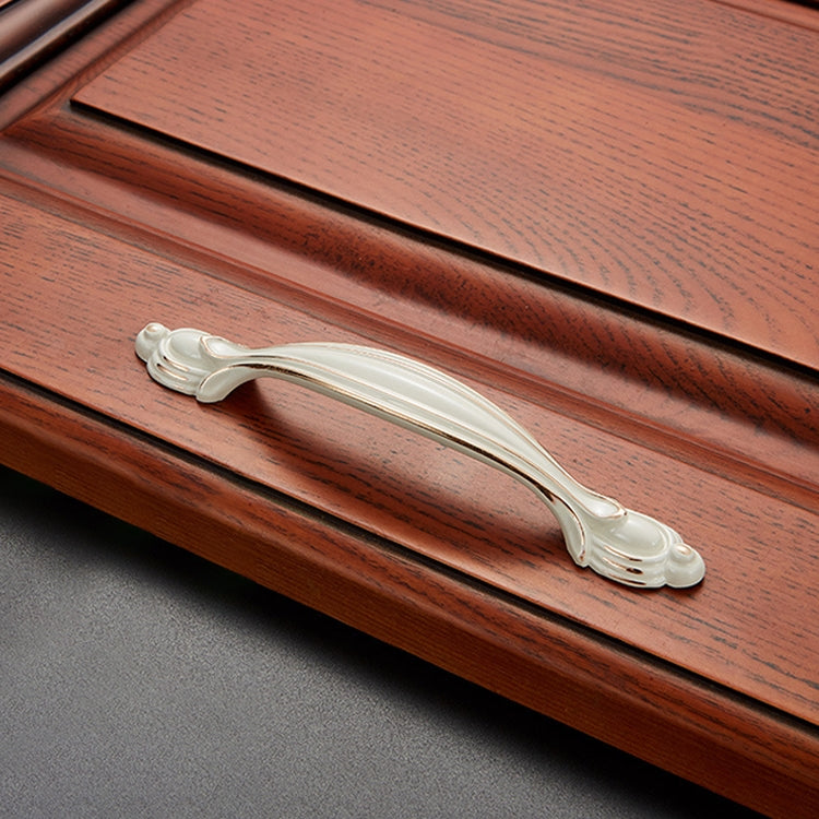 5 PCS 6606-96 Lvory White Drawer Cabinet Door Single Hole Handle