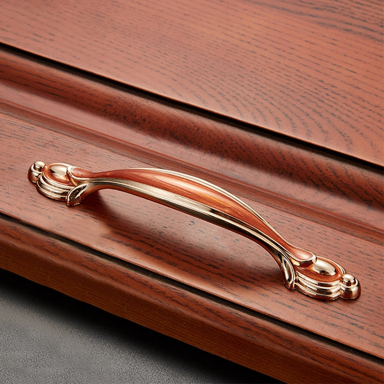 5 PCS 6606-128 Red Amber Drawer Cabinet Door Single Hole Handle