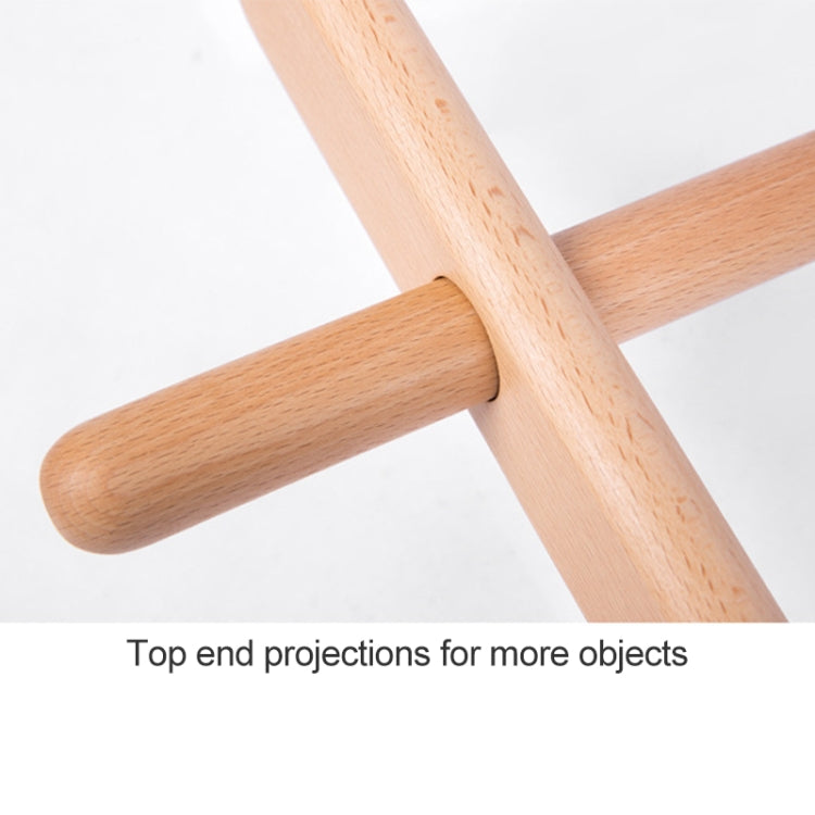 Solid Wood Creative Landing Ladder Clothes Hat Rack,Size: 170x45x52cm, Beech