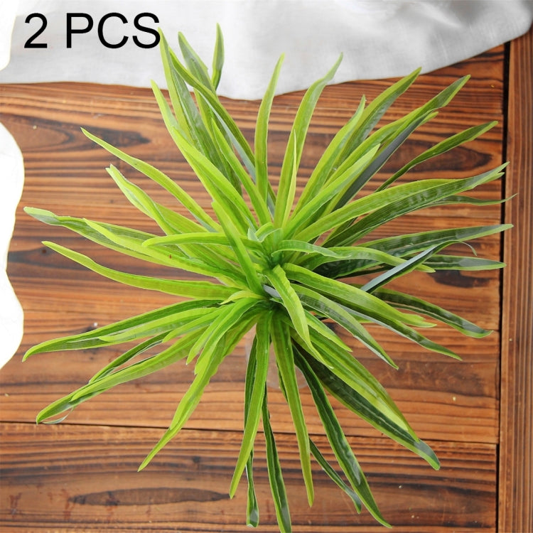 2 PCS Artificial Plants For Plastic Flowers Household Store Supplies Decoration Sabaigrass