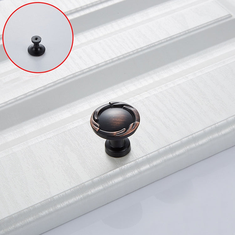 5 PCS 6510-Single Black Red Ancient Drawer Cabinet Door Single Grain Single Processor Handle