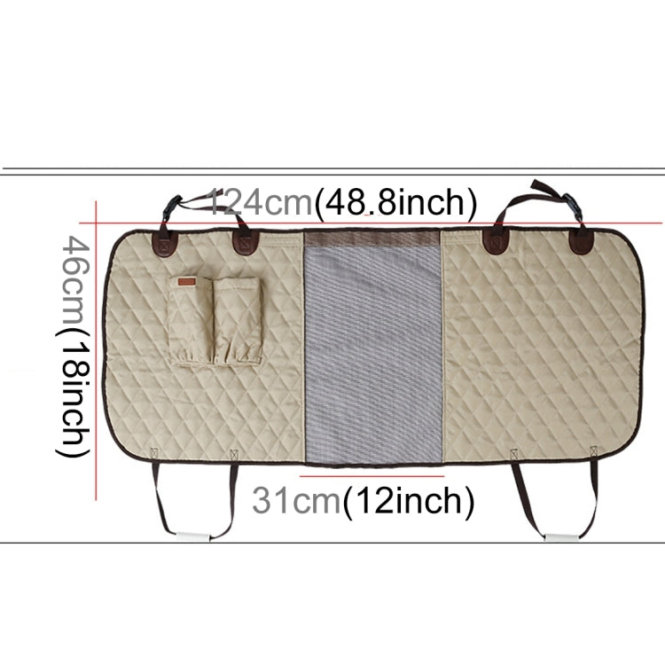 Deluxe Travel Pet Dog Car Seat Fence Safety Barrier Pet Fence Rear Row Seat Safety Isolation Net Protection, Size: 124 x 46 x 31cm