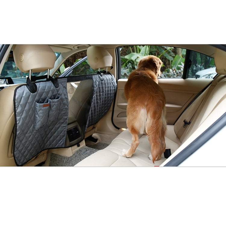 Deluxe Travel Pet Dog Car Seat Fence Safety Barrier Pet Fence Rear Row Seat Safety Isolation Net Protection, Size: 124 x 46 x 31cm