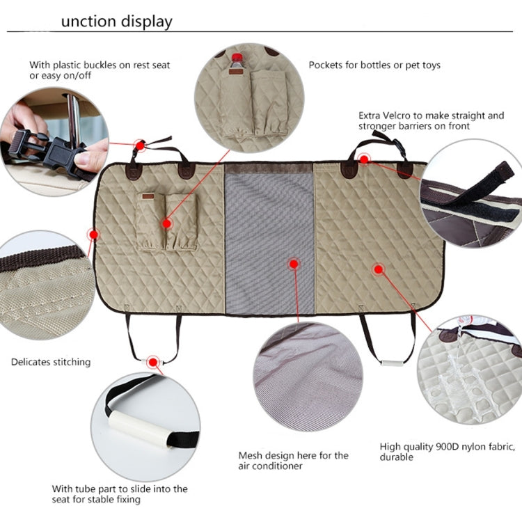 Deluxe Travel Pet Dog Car Seat Fence Safety Barrier Pet Fence Rear Row Seat Safety Isolation Net Protection, Size: 124 x 46 x 31cm