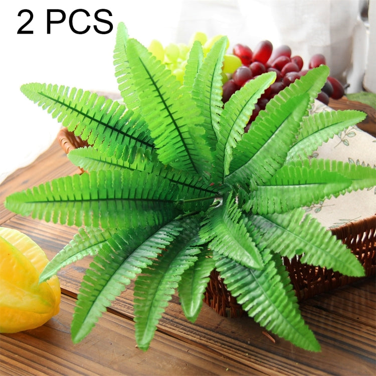 2 PCS Artificial Plants For Plastic Flowers Household Store Supplies Decoration Persia Leaf