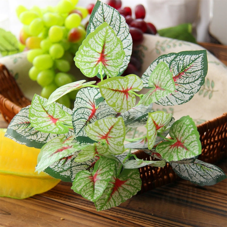 2 PCS Artificial Plants For Plastic Flowers Household Store Supplies Decoration White Flower Leaf