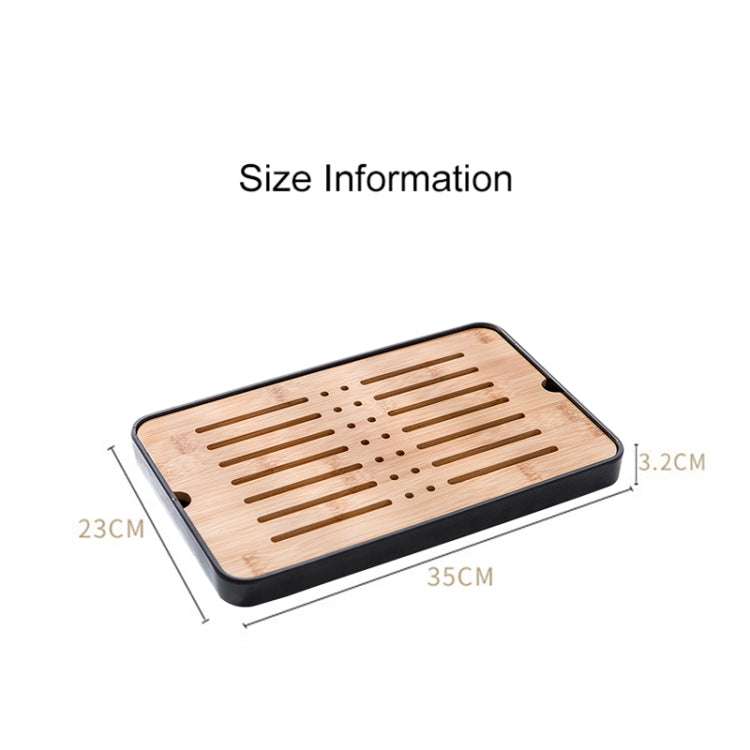 Bamboo Portable Tea Tray Tea Table, Size: 30x19x2.7cm