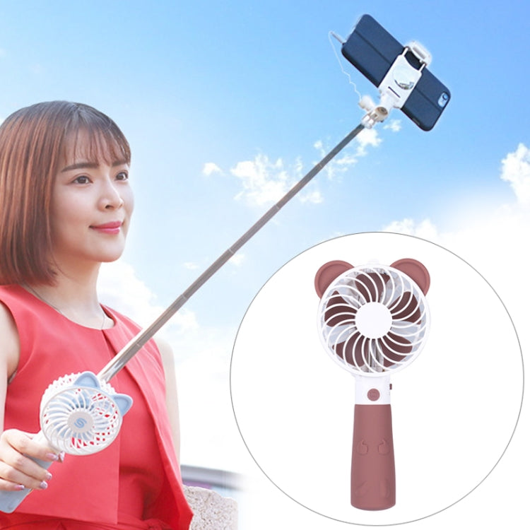 Portable Lovely Style Mini USB Charging Handheld Small Fan with Selfie Stick