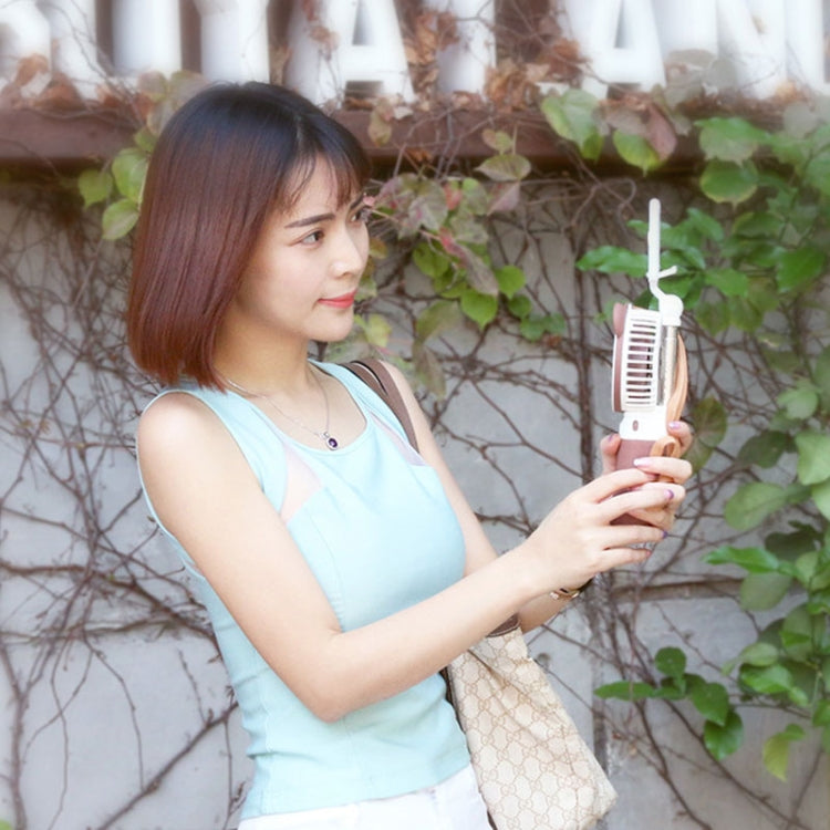 Portable Lovely Style Mini USB Charging Handheld Small Fan with Selfie Stick