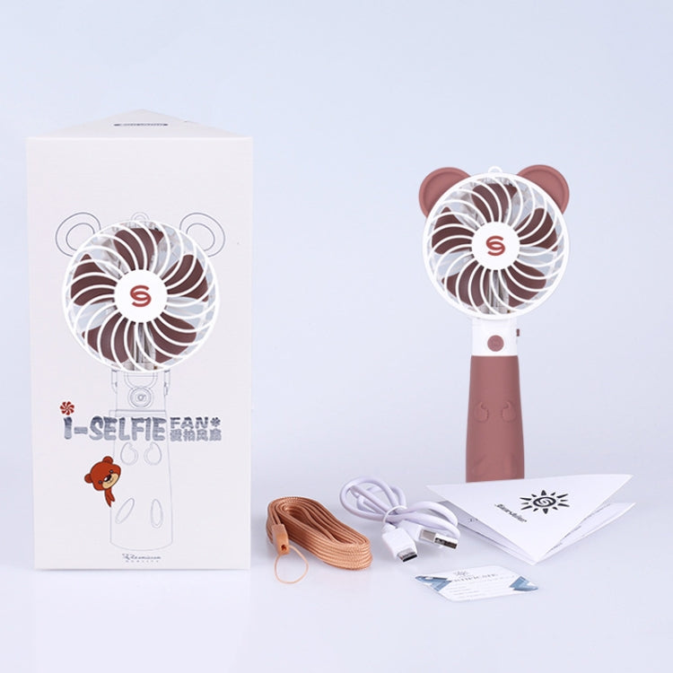 Portable Lovely Style Mini USB Charging Handheld Small Fan with Selfie Stick