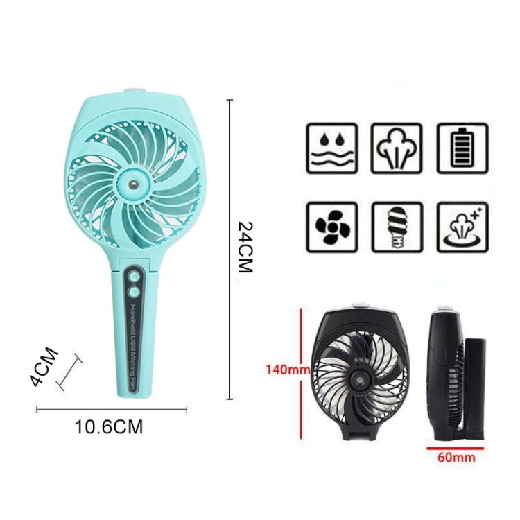 Portable Mini USB Charging Water Spray Foldable Handheld Small Fan