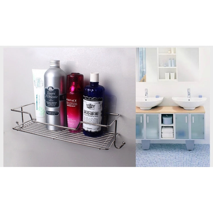 Stainless Steel Kitchen Shelf Seasoning Rack Kitchen Wall Hanging Storage Turret Supplies Appliances, Max Load Weight: 10kg, Size: 30 x 11 x 6cm