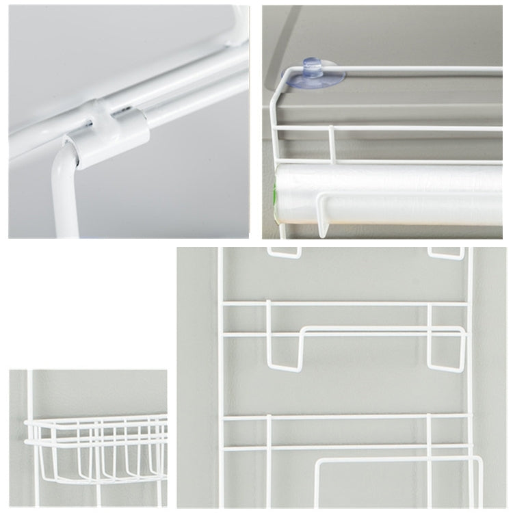 Multi-layer Fridge Storage Rack Side Shelf Sidewall Holder Multi-function Kitchen Organizer Household, Size: 25 x 9.5 x 62cm