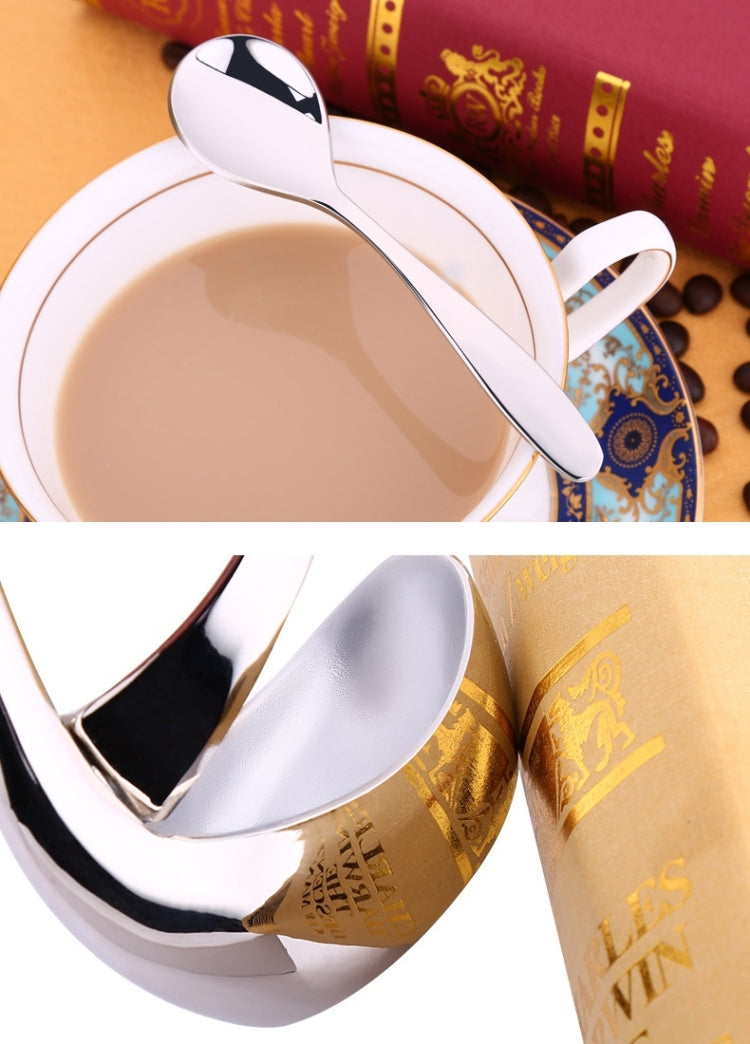 5 PCS Coffee Spoon + Swan Shape Design Knife Fruit Food Dinnerware Base Holder Elegant Kitchen Tableware Set