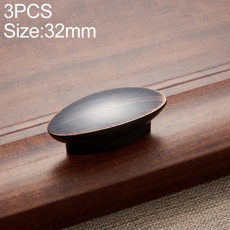 3 PCS 6611-32 Black Red Ancient ORB American Style Drawer Cabinet Door Handle