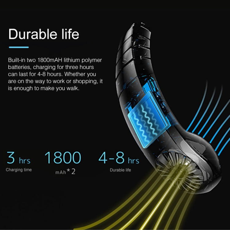 Creative Mini Hanging Neck Type Fan Outdoor USB Charging Fan