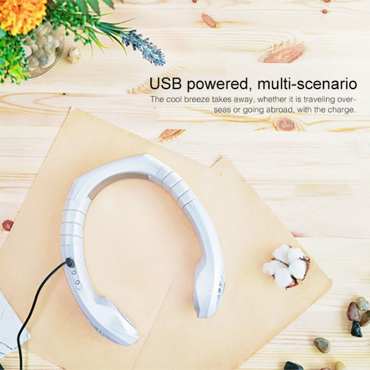 Creative Mini Hanging Neck Type Fan Outdoor USB Charging Fan