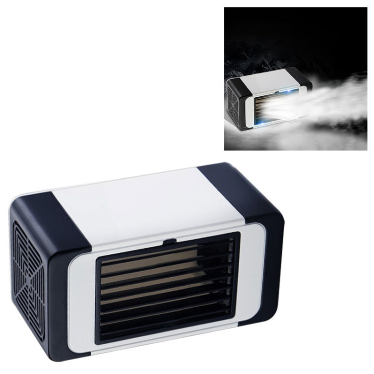 Office Household USB Mini Air Conditioning Fan Portable Desktop Air Cooler(Black)
