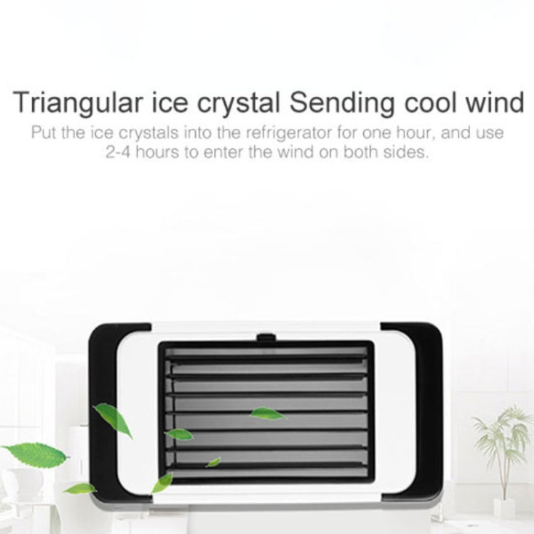 Office Household USB Mini Air Conditioning Fan Portable Desktop Air Cooler(Black)