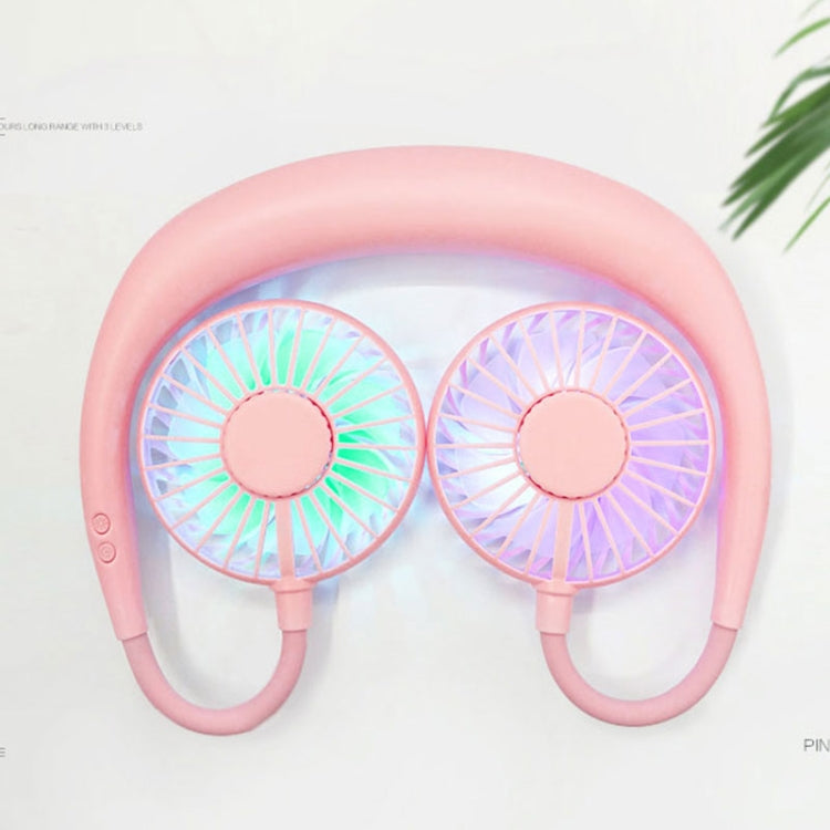 Creative Mini Hanging Neck Type Fan Outdoor LED Fan