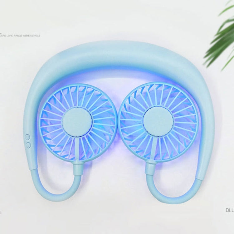 Creative Mini Hanging Neck Type Fan Outdoor LED Fan