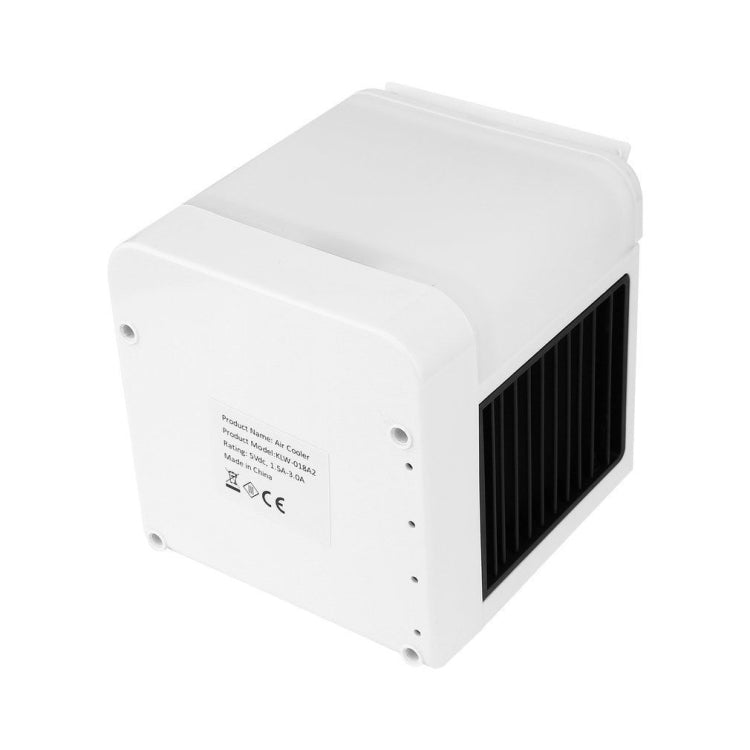 Mini Digital Display Air Conditioning Fan Portable Mini Home Cooler Cooling Fan(White)