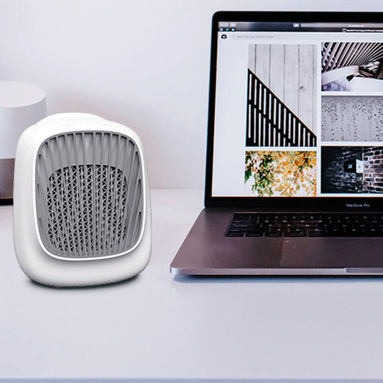 Mini Desktop USB Household Humidifying Electric Cooling Fan Self-contained Filter Element Air Conditioner Moisturizing Fan with A Set of Replaceable Filter Element (White)