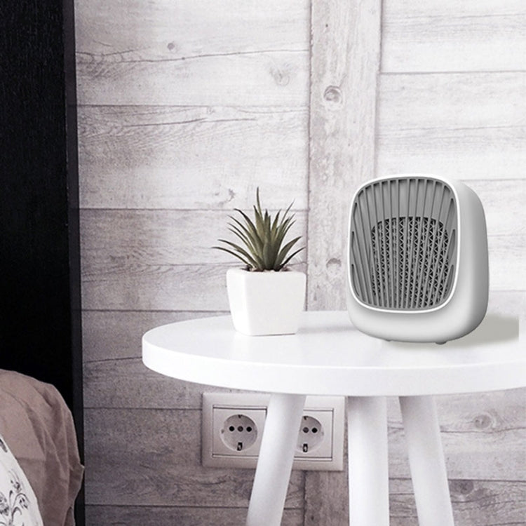 Mini Desktop USB Household Humidifying Electric Cooling Fan Self-contained Filter Element Air Conditioner Moisturizing Fan with A Set of Replaceable Filter Element (White)