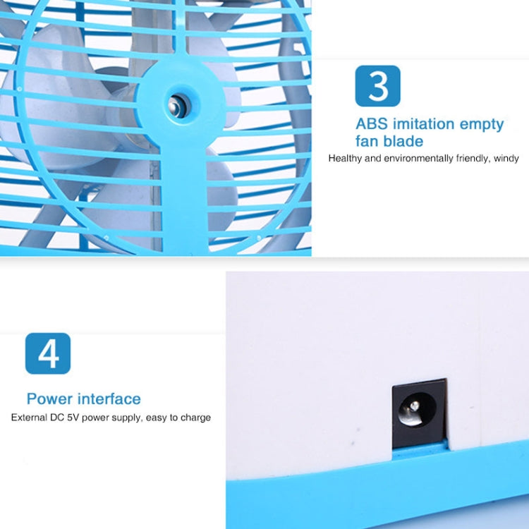 Mini Cooling Fan Desktop Multifunctional Mosquito Repellent Humidifier Air Conditioning Fan (Pink)