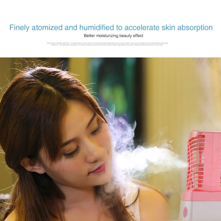 Mini Cooling Fan Desktop Multifunctional Mosquito Repellent Humidifier Air Conditioning Fan (Pink)