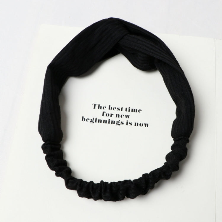 5 PCS Women Temperament Knitting Cross Shape Hair Band