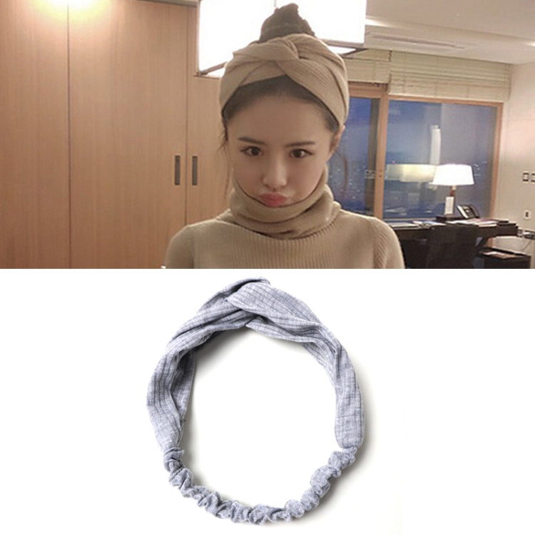 5 PCS Women Temperament Knitting Cross Shape Hair Band