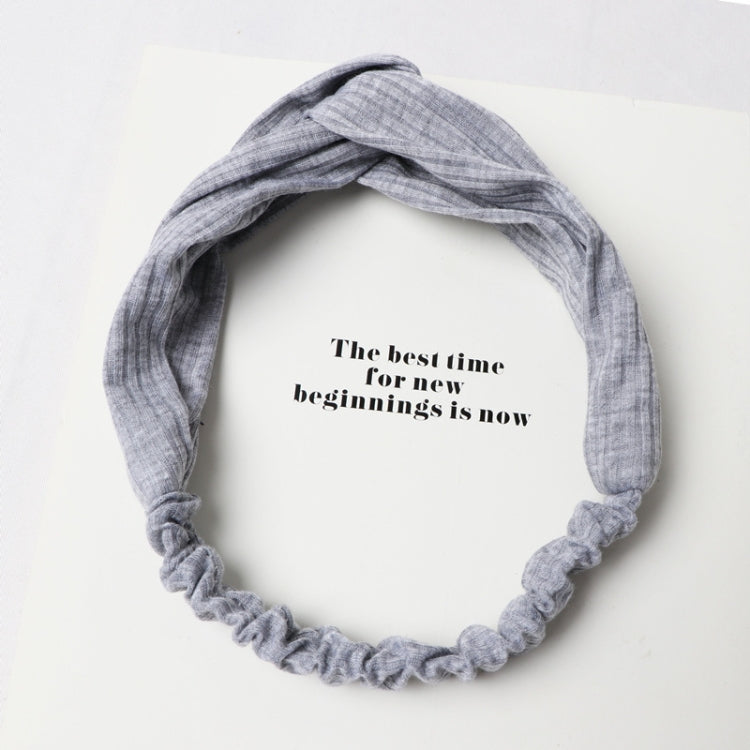 5 PCS Women Temperament Knitting Cross Shape Hair Band