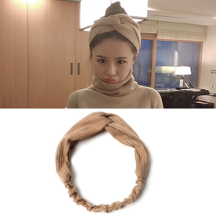5 PCS Women Temperament Knitting Cross Shape Hair Band